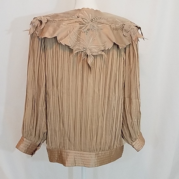 Stanley Nelson Silk Blouse L - Picture 3 of 8